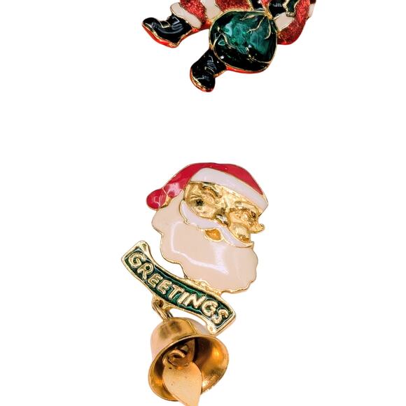 Lot of Eight Christmas Santa Pins - Picture 6 of 10